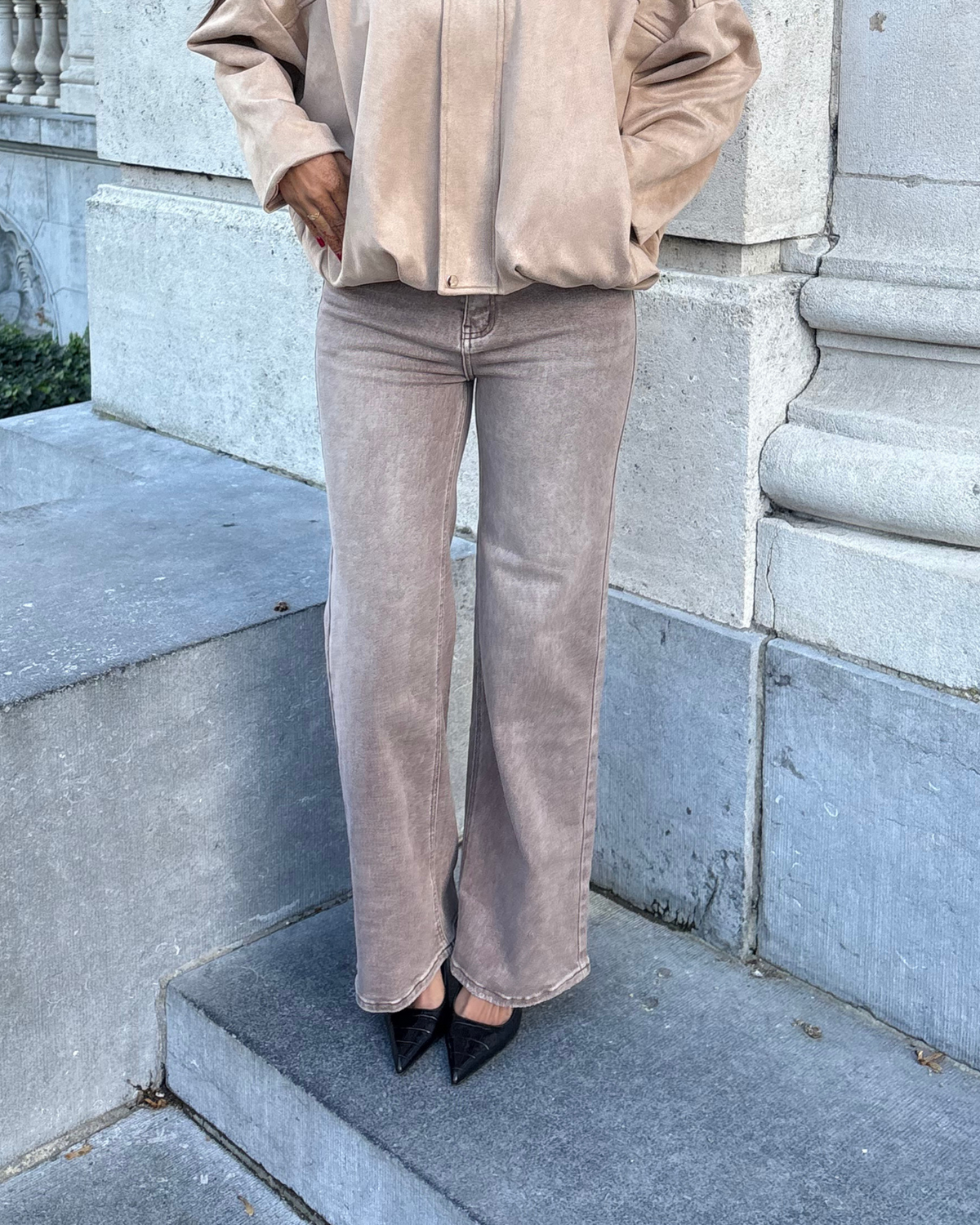 Jeans - Taupe